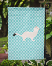 Load image into Gallery viewer, Stoat Short-tailed Weasel Blue Check Garden Flag - Outdoor Decorative Yard Flag