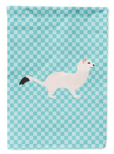 Load image into Gallery viewer, Stoat Short-tailed Weasel Blue Check Garden Flag - Outdoor Decorative Yard Flag