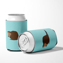 Load image into Gallery viewer, Eurasian Beaver Blue Check Can or Bottle Hugger BB8047CC