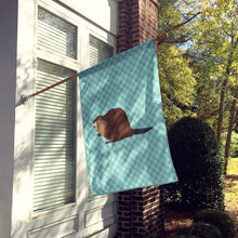Load image into Gallery viewer, Eurasian Beaver Blue Check Flag Canvas House Size BB8047CHF