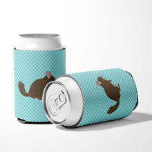 Load image into Gallery viewer, Chinchilla Blue Check Can or Bottle Hugger BB8049CC
