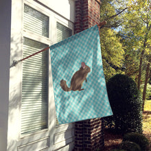 Load image into Gallery viewer, Chinchilla Blue Check Flag Canvas House Size BB8049CHF