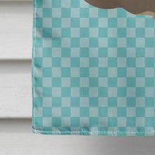 Load image into Gallery viewer, Chinchilla Blue Check Flag Canvas House Size BB8049CHF