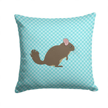 Load image into Gallery viewer, Chinchilla Blue Check Throw Pillow - 14x14 Decorative Pillow – Art for Your Home &amp; Patio BB8049PW1414