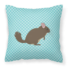 Load image into Gallery viewer, Chinchilla Blue Check Fabric Decorative Pillow BB8049PW1818