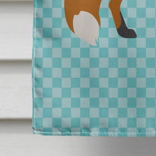 Load image into Gallery viewer, Red Fox Blue Check Flag Canvas House Size BB8050CHF