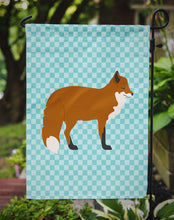 Load image into Gallery viewer, Red Fox Blue Check Garden Flag - Outdoor Decorative Yard Flag