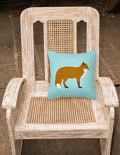Load image into Gallery viewer, Red Fox Blue Check Fabric Decorative Pillow BB8050PW1818