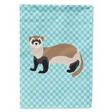 Load image into Gallery viewer, Ferret Blue Check Flag Canvas House Size BB8052CHF