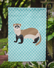 Load image into Gallery viewer, Ferret Blue Check Garden Flag - Outdoor Decorative Yard Flag