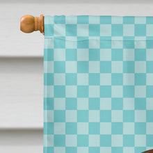 Load image into Gallery viewer, Coypu Nutria River Rat Blue Check Flag Canvas House Size BB8053CHF