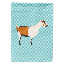 Load image into Gallery viewer, Alpine Goat Blue Check Flag Canvas House Size BB8054CHF
