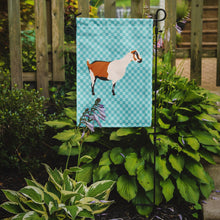 Load image into Gallery viewer, Alpine Goat Blue Check Garden Flag - Outdoor Decorative Yard Flag