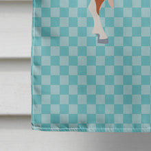 Load image into Gallery viewer, Toggenburger Goat Blue Check Flag Canvas House Size BB8055CHF