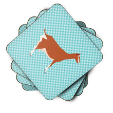 Load image into Gallery viewer, Toggenburger Goat Blue Check Foam Coaster  BB8055FC