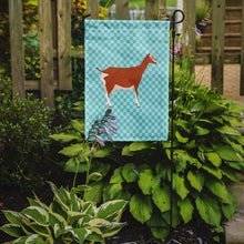 Load image into Gallery viewer, Toggenburger Goat Blue Check Garden Flag - Outdoor Decorative Yard Flag