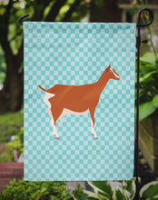 Load image into Gallery viewer, Toggenburger Goat Blue Check Garden Flag - Outdoor Decorative Yard Flag