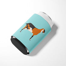 Load image into Gallery viewer, Anglo-nubian Nubian Goat Blue Check Can or Bottle Hugger BB8057CC