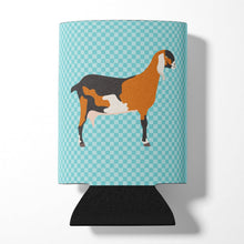 Load image into Gallery viewer, Anglo-nubian Nubian Goat Blue Check Can or Bottle Hugger BB8057CC