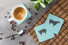 Load image into Gallery viewer, Black Bengal Goat Blue Check Foam Coaster  BB8058FC