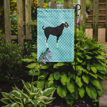 Load image into Gallery viewer, Black Bengal Goat Blue Check Garden Flag - Outdoor Decorative Yard Flag