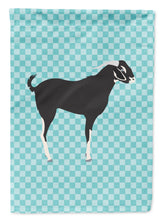 Load image into Gallery viewer, Black Bengal Goat Blue Check Garden Flag - Outdoor Decorative Yard Flag