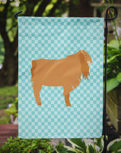 Load image into Gallery viewer, American Lamancha Goat Blue Check Garden Flag - Outdoor Decorative Yard Flag