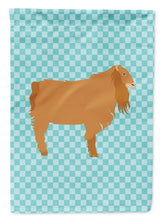 Load image into Gallery viewer, American Lamancha Goat Blue Check Garden Flag - Outdoor Decorative Yard Flag