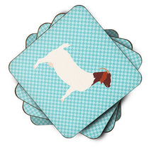 Load image into Gallery viewer, Boer Goat Blue Check Foam Coaster  BB8060FC