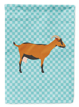 Load image into Gallery viewer, Oberhasli Goat Blue Check Garden Flag - Outdoor Decorative Yard Flag