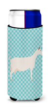 Load image into Gallery viewer, Saanen Goat Blue Check   Hugger for slim cans