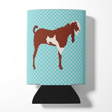 Load image into Gallery viewer, Jamnapari Goat Blue Check Can or Bottle Hugger BB8064CC