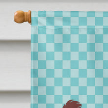 Load image into Gallery viewer, Jamnapari Goat Blue Check Flag Canvas House Size BB8064CHF
