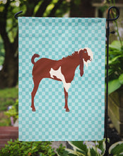 Load image into Gallery viewer, Jamnapari Goat Blue Check Garden Flag - Outdoor Decorative Yard Flag