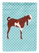 Load image into Gallery viewer, Jamnapari Goat Blue Check Garden Flag - Outdoor Decorative Yard Flag