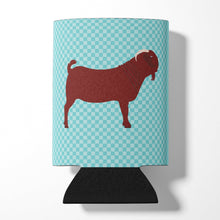 Load image into Gallery viewer, Kalahari Red Goat Blue Check Can or Bottle Hugger BB8065CC