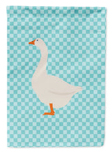 Load image into Gallery viewer, Embden Goose Blue Check Garden Flag - Outdoor Decorative Yard Flag