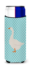 Load image into Gallery viewer, Embden Goose Blue Check   Hugger for slim cans