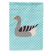Load image into Gallery viewer, Pilgrim Goose Blue Check Flag Canvas House Size BB8067CHF