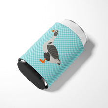 Load image into Gallery viewer, West of England Goose Blue Check Can or Bottle Hugger BB8069CC
