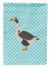 Load image into Gallery viewer, West of England Goose Blue Check Garden Flag - Outdoor Decorative Yard Flag