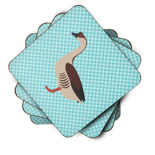 Load image into Gallery viewer, Chinese Goose Blue Check Foam Coaster  BB8070FC