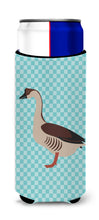 Load image into Gallery viewer, Chinese Goose Blue Check   Hugger for slim cans