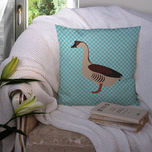 Load image into Gallery viewer, Chinese Goose Blue Check Throw Pillow - 14x14 Decorative Pillow – Art for Your Home &amp; Patio BB8070PW1414