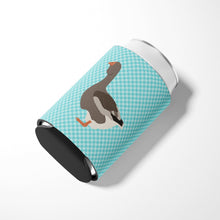 Load image into Gallery viewer, Toulouse Goose Blue Check Can or Bottle Hugger BB8071CC