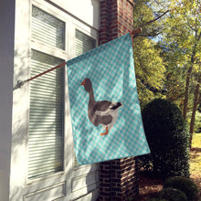 Load image into Gallery viewer, Toulouse Goose Blue Check Flag Canvas House Size BB8071CHF
