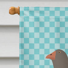 Load image into Gallery viewer, Toulouse Goose Blue Check Flag Canvas House Size BB8071CHF