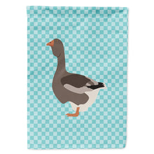 Load image into Gallery viewer, Toulouse Goose Blue Check Flag Canvas House Size BB8071CHF
