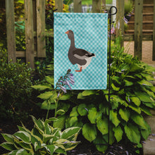 Load image into Gallery viewer, Toulouse Goose Blue Check Garden Flag - Outdoor Decorative Yard Flag