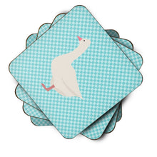 Load image into Gallery viewer, Roman Goose Blue Check Foam Coaster  BB8072FC